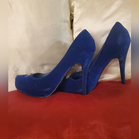 Shiekh Blue Pump Stiletto Heel 9 M - Picture 3 of 8